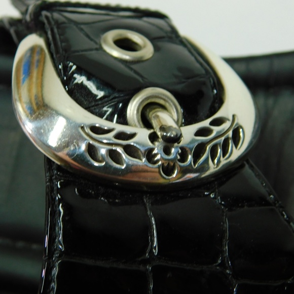 BRIGHTON Lark Made in Italy Black Sandals 6 M - Picture 7 of 7